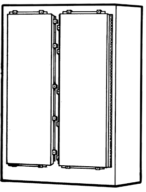 NEMA Type 4X Double Door Freestanding Enclosure